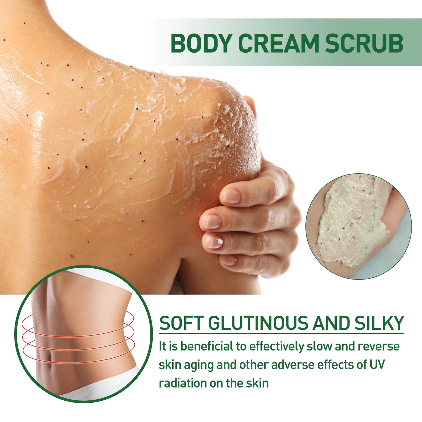 OceAura Avocado Body Scrub – Firms, Exfoliates & Moisturizes