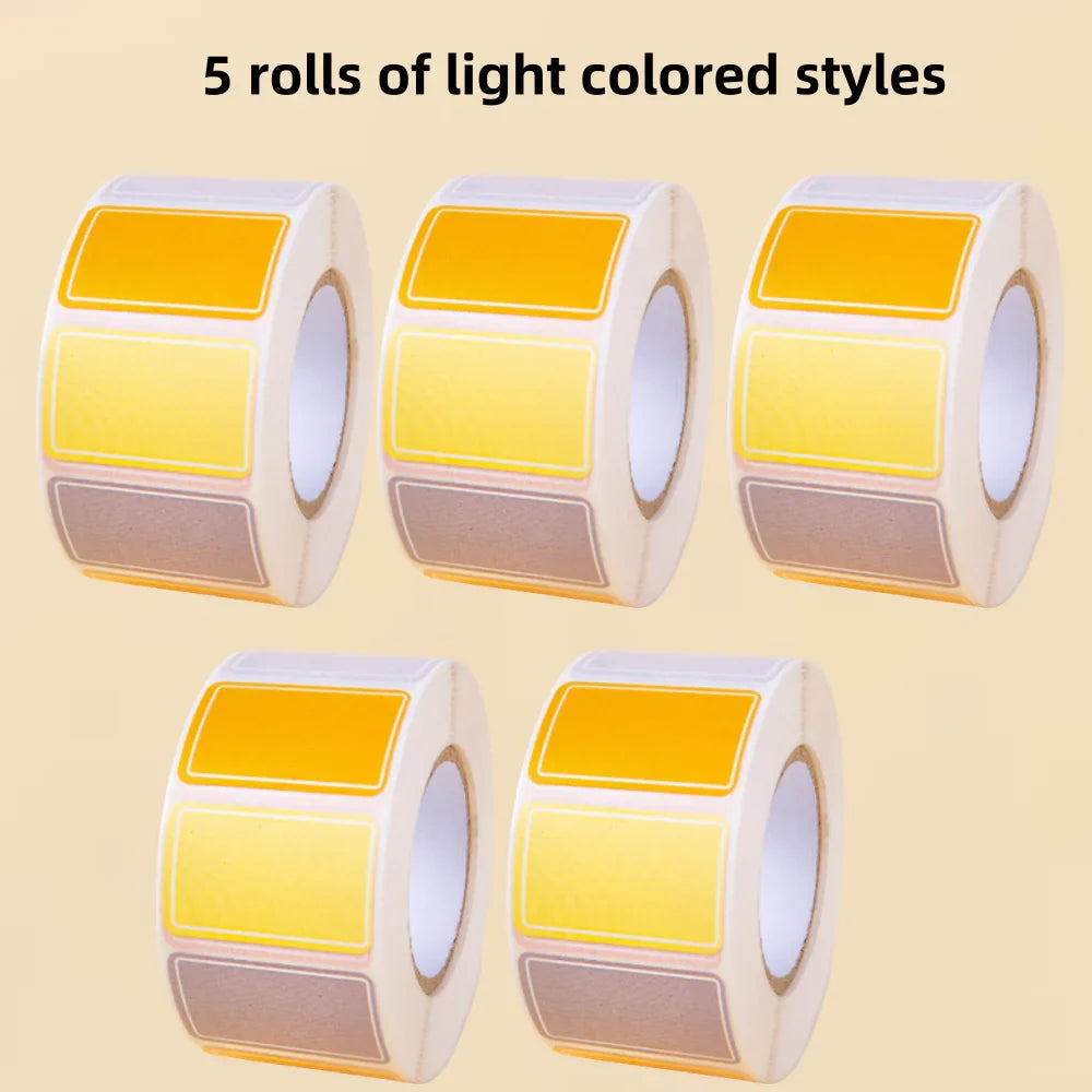 500 Waterproof Color-Coding Removable Labels for Organization