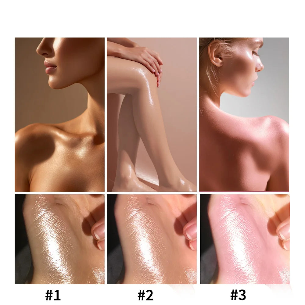 Glowmotions Glow Body Oil 100ml Hydrating Softening Brazilian Shimmer Bronze Non-Greasy Non-Sticky Formula for Beachside Party Peaceful Pleasures Health and Wellness