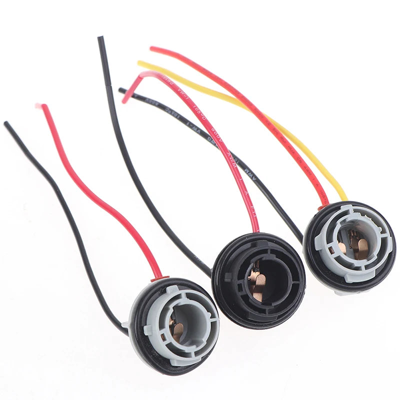 2-Pack 1156 1157 BAY15D Bulb Socket Adapter for Brake Lights