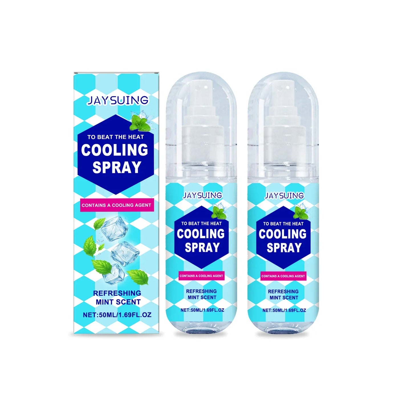 Instant Cooling Body Mist Spray – Peppermint Scent 50ml