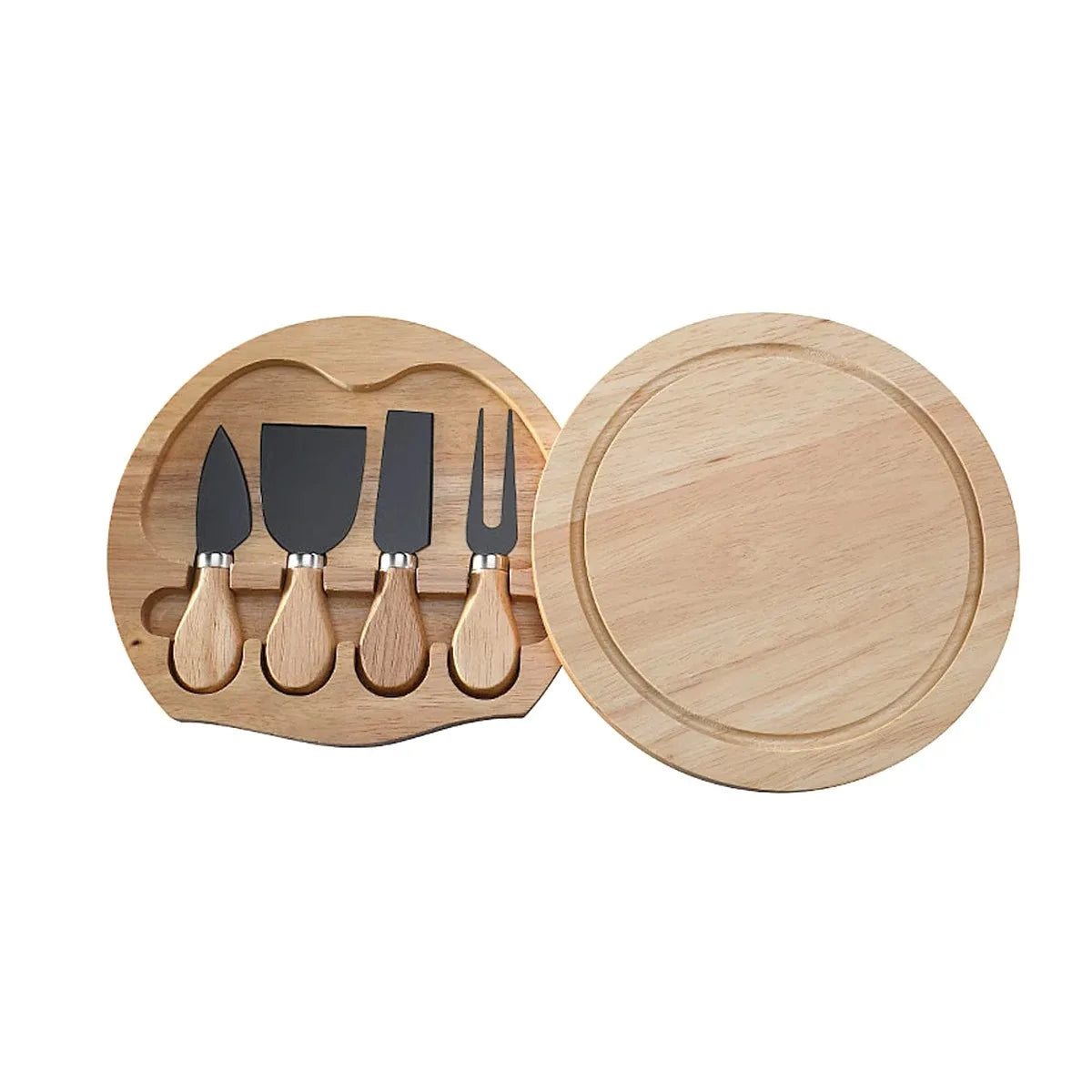 Cheese Knives Set for Charcuterie Boards and Cutlery, Stainless Steel Cheese Knife Set Collection, Kitchen Gadgets Peaceful Pleasures Health and Wellness black