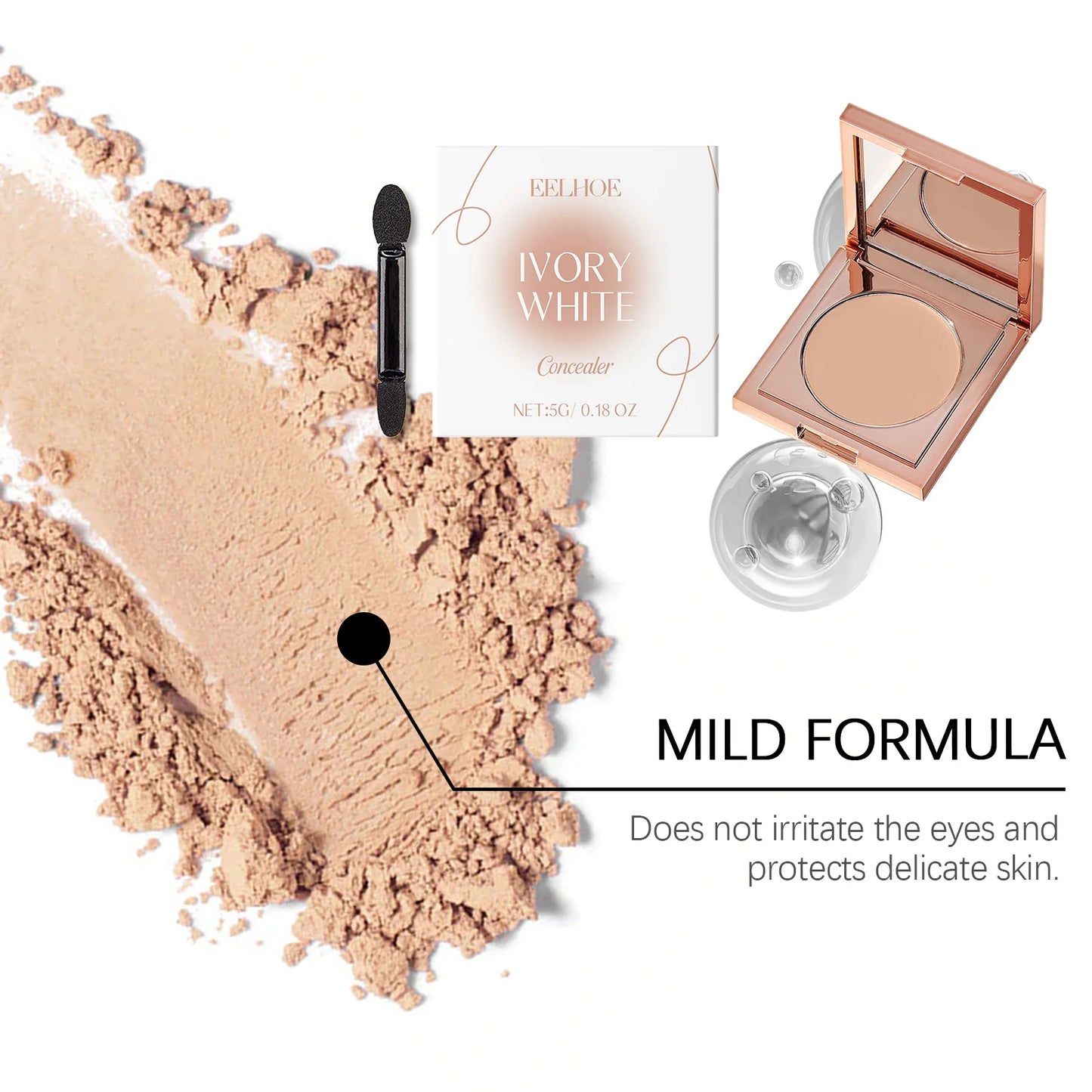 Lightweight Full Coverage Concealer – Dark Circles & Blemishes