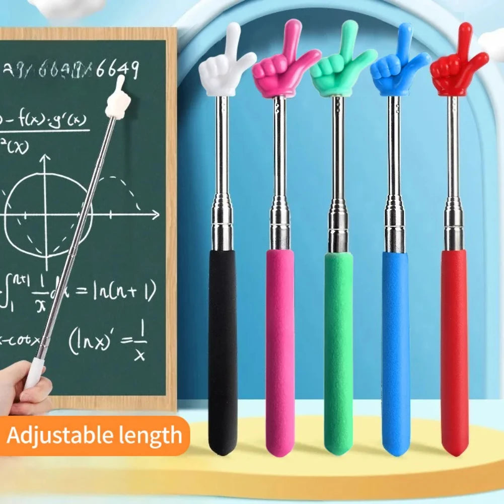 Telescopic Finger Pointer Stick – Teacher & Reading Aid
