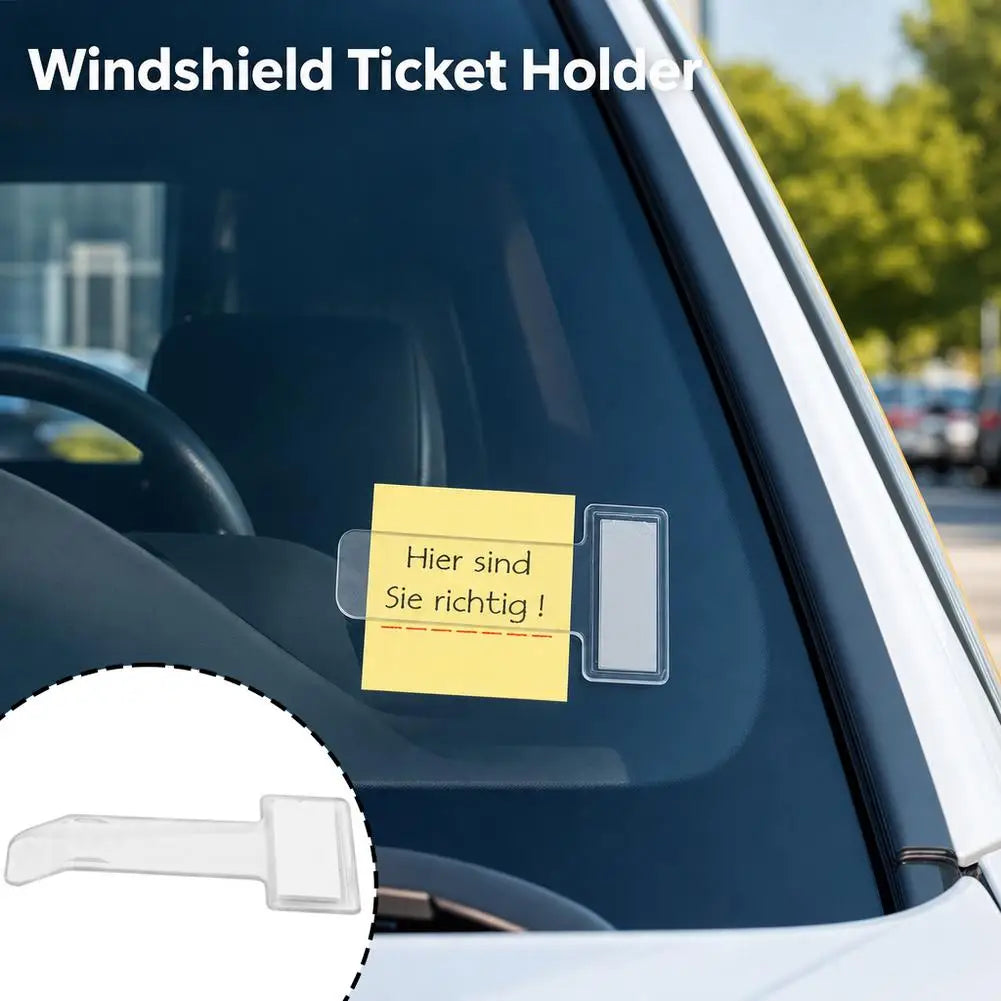 5pcs Car Parking Ticket Clip Windscreen Card Bill Holder Mount Fastener Organizer Car Styling Windshield Stickers Home Office Peaceful Pleasures Health and Wellness