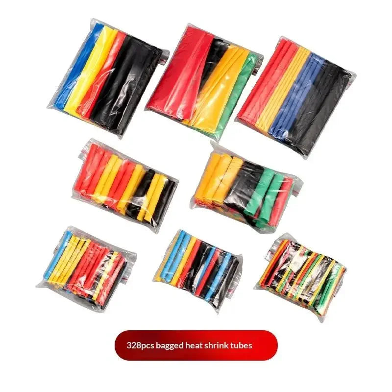 2:1 Heat Shrink Tubing Kit – Wire & Cable Insulation Set Heat Shrink Tubing Kit Peaceful Pleasures Health and Wellness 328pcs bagged