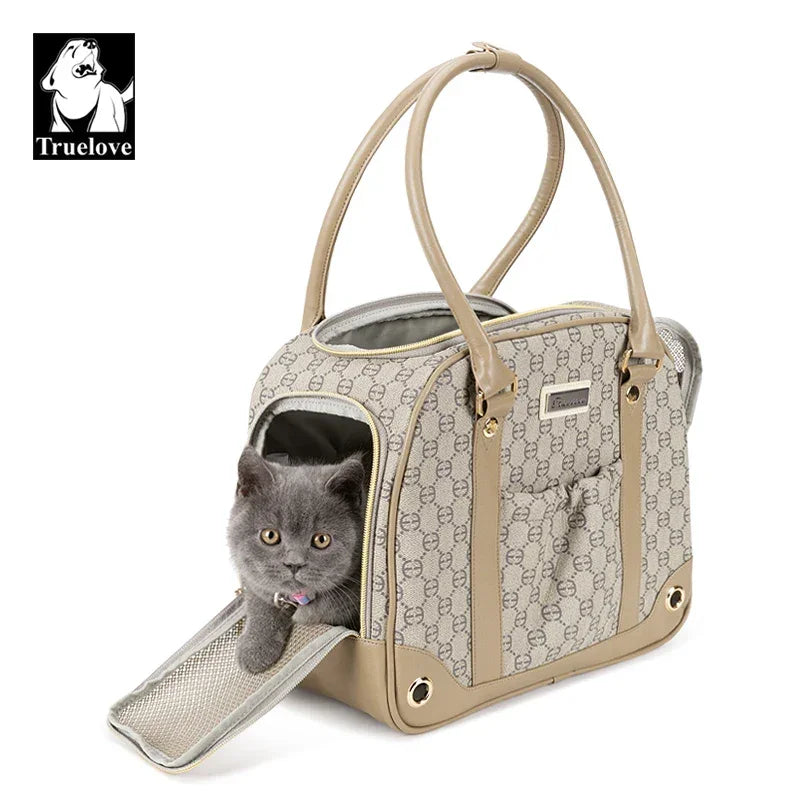 Truelove Fashion Pet Carrier Handbag Out of Portable Bag Space Cabin Hug Cat Dog Artifacts Out Bag Backpack Pet Box Cage TLX6971 Peaceful Pleasures Health and Wellness Tuffet L China Mainland