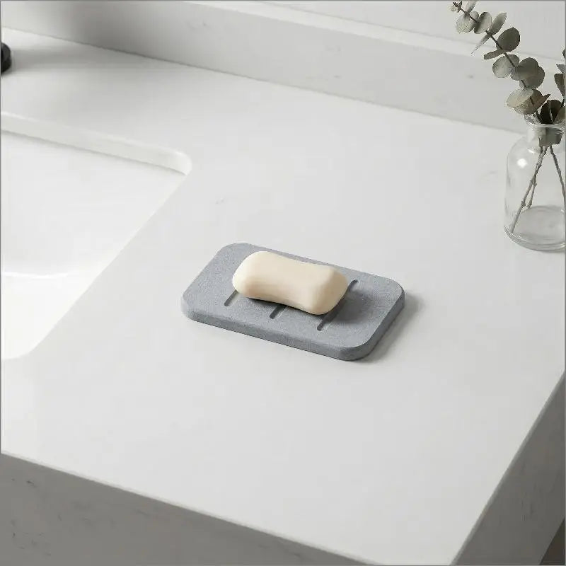 Diatomite Soap Dish – Quick-Dry Absorbent Bathroom Holder Soap Dish Peaceful Pleasures Health and Wellness