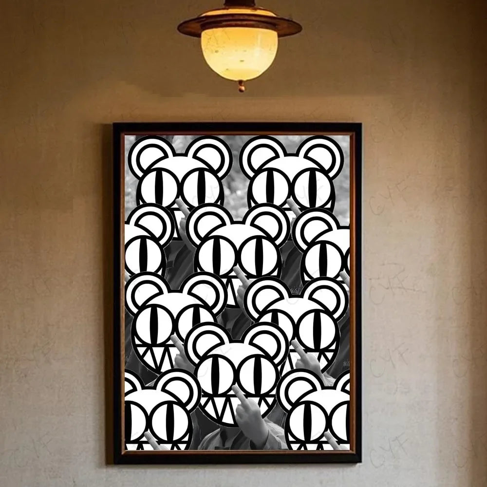 Radiohead Vintage Minimalist Canvas Wall Art Poster | Unframed