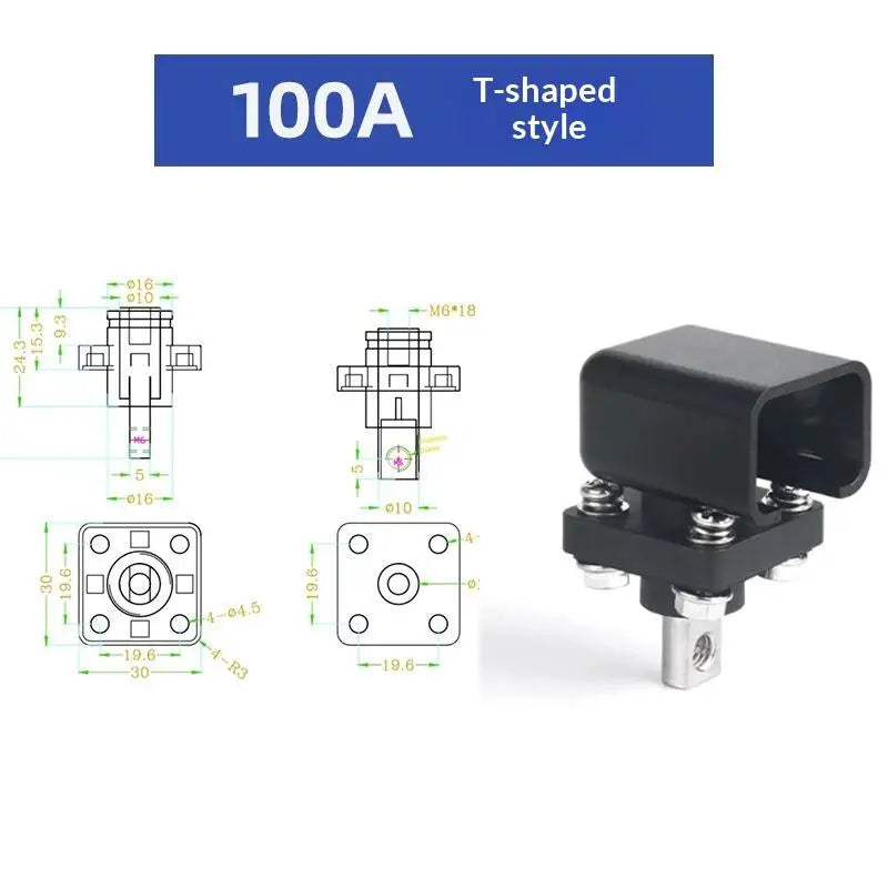 All-Copper Battery Terminal Post 100A–300A | Energy Storage Battery Terminal Connector Peaceful Pleasures Health and Wellness A2