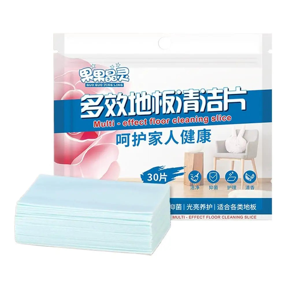 30Pcs Floor Cleaner Sheets Strong Decontamination Tile Floor Mopping Cleaning Tablets Papers For Bathroom Cleaning Supplies Peaceful Pleasures Health and Wellness A