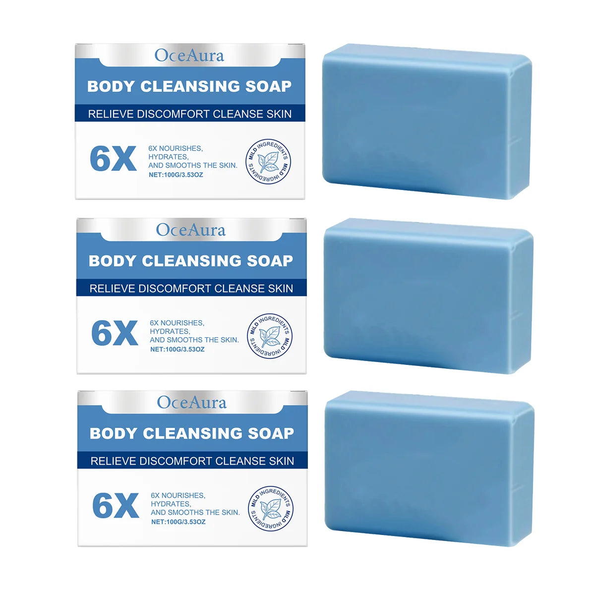Jaysuing 3-in-1 Moisturizing Body Cleansing Soap Bar 100g