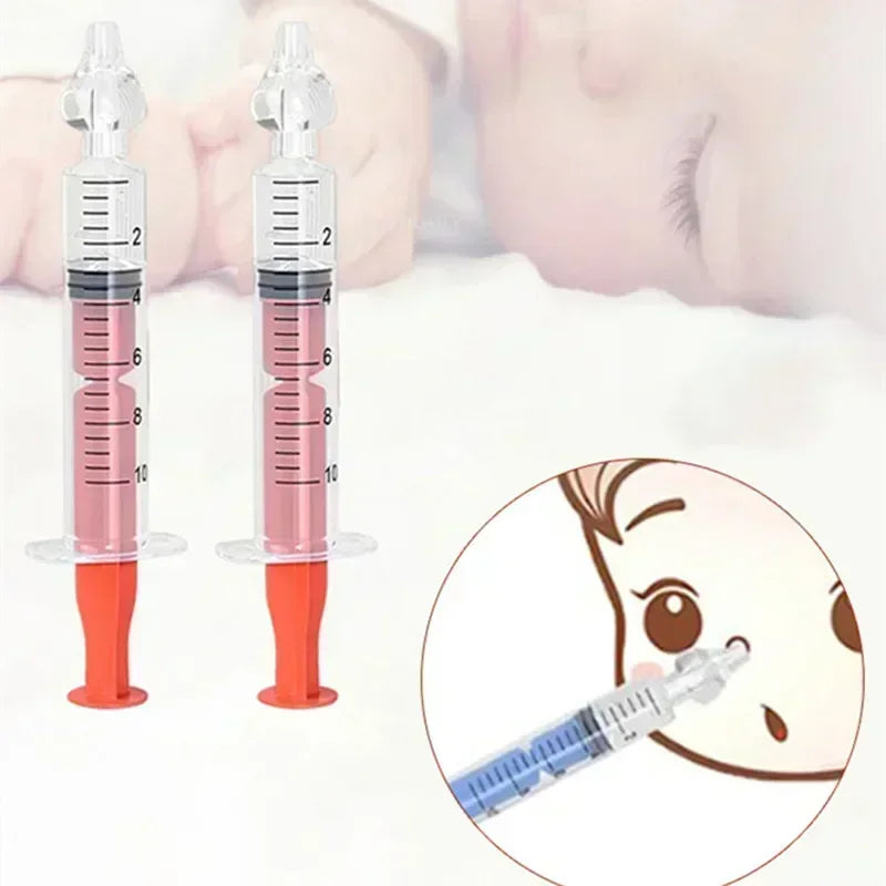 Baby Nasal Aspirator Syringe – Soft Silicone Nose Cleaner 10ml