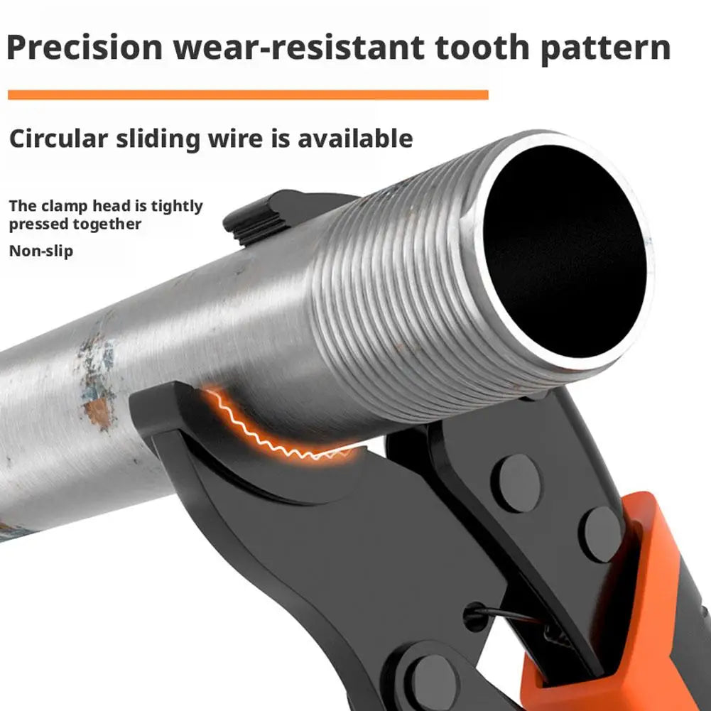 7/9/10 Inch Strong Locking Pliers Universal Multifunctional Pressure Pliers Round/Straight/Tip Mooth Pipe Wrench Hand Tools Peaceful Pleasures Health and Wellness