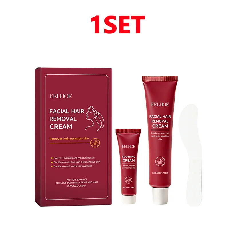 Eelhoe Facial Hair Removal Cream – Painless Gentle Depilatory