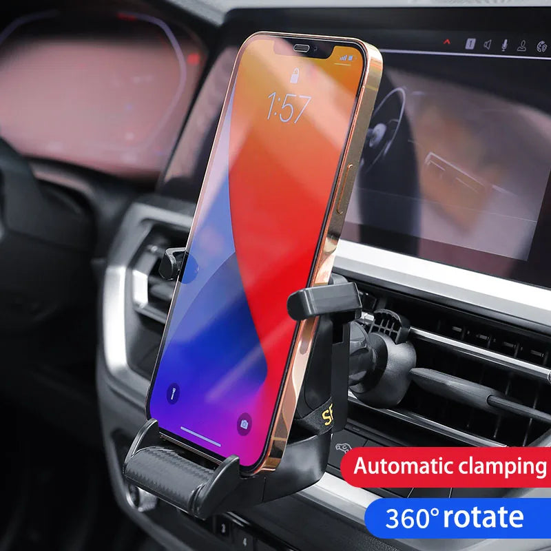 Racing Style Car Phone Holder Mount – Universal Suction Cup