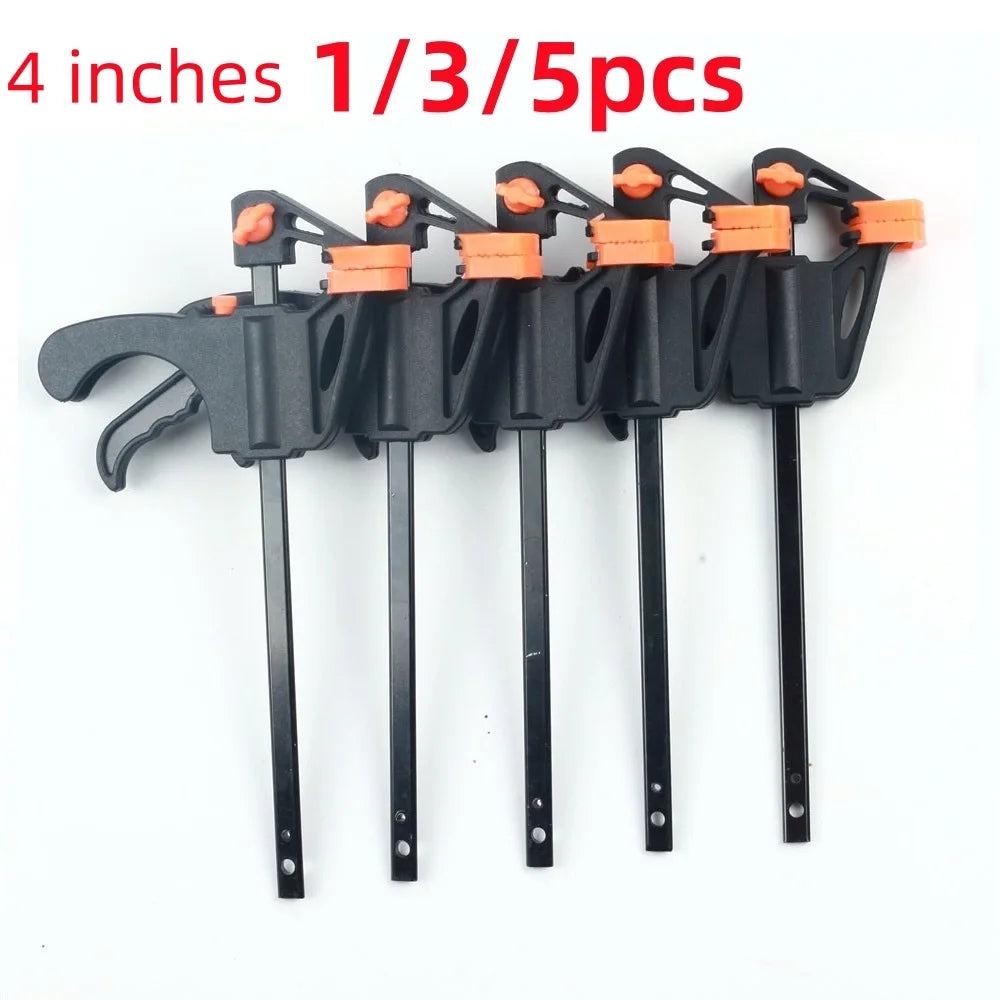 4-Inch F Bar Clamp Set (1/3/5 Pc) | Quick Ratchet Wood Clamp Peaceful Pleasures Health and Wellness