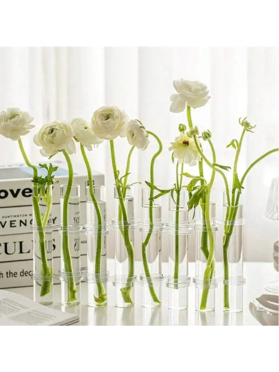 Glass Test Tube Hanging Flower Vase Set | 4, 6 or 8 Pcs