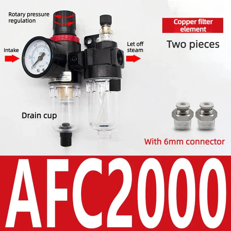 AFC2000 G1/4" Air Filter Regulator & Oil-Water Separator