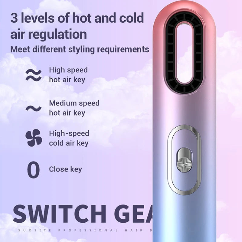 Professional Hairdryer Negative Negativ Ion air Hand Hair Dryer Blow with Comb Set Cepillo Secador De Polo Profesional Peaceful Pleasures Health and Wellness
