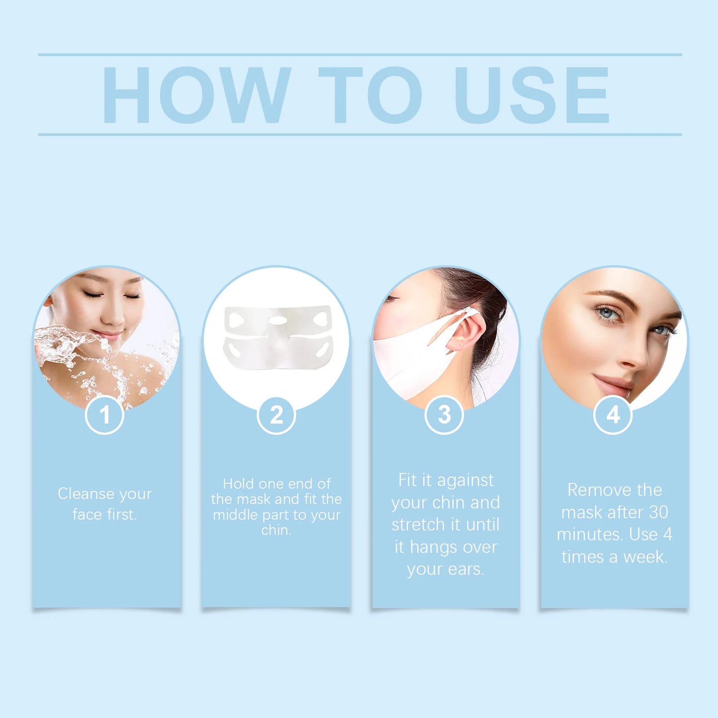 Firming Face Mask Anti Wrinkle Fade Fine Line Eliminate Double Chins Improve Sagging Moisturize Brighten Tightening Facial Mask Peaceful Pleasures Health and Wellness