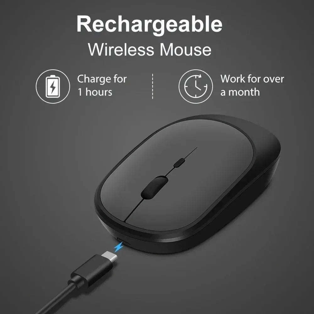 2.4Gh Wireless Gaming Mouse Dual Modes Bluetooth Ultra-Low Power Consumption,Compatible With PC Mac Computers Laptops Peaceful Pleasures Health and Wellness