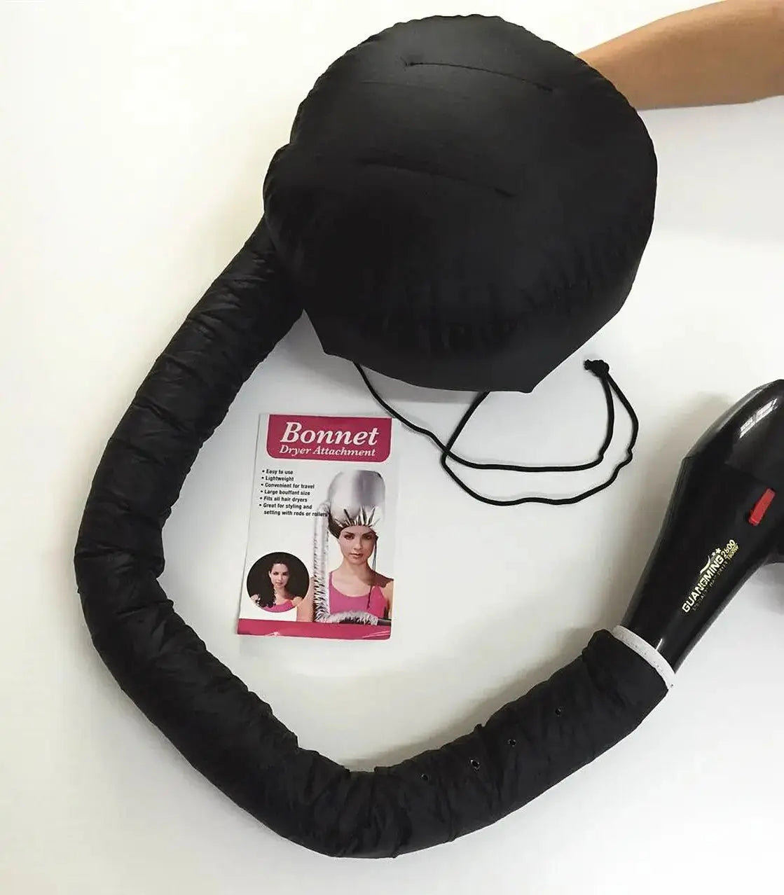 1PCS Hair Dryer Hair Hat Electric Hair Dryer Hair Dryer Hat Can Be Connected to a Hair Dryer Bathroom Hair Dryer Hat Heating Hat Peaceful Pleasures Health and Wellness black