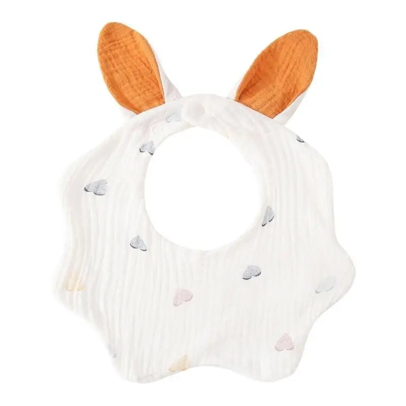 4-Layer Cotton Baby Bib & Burp Cloth | Soft Drool Towel