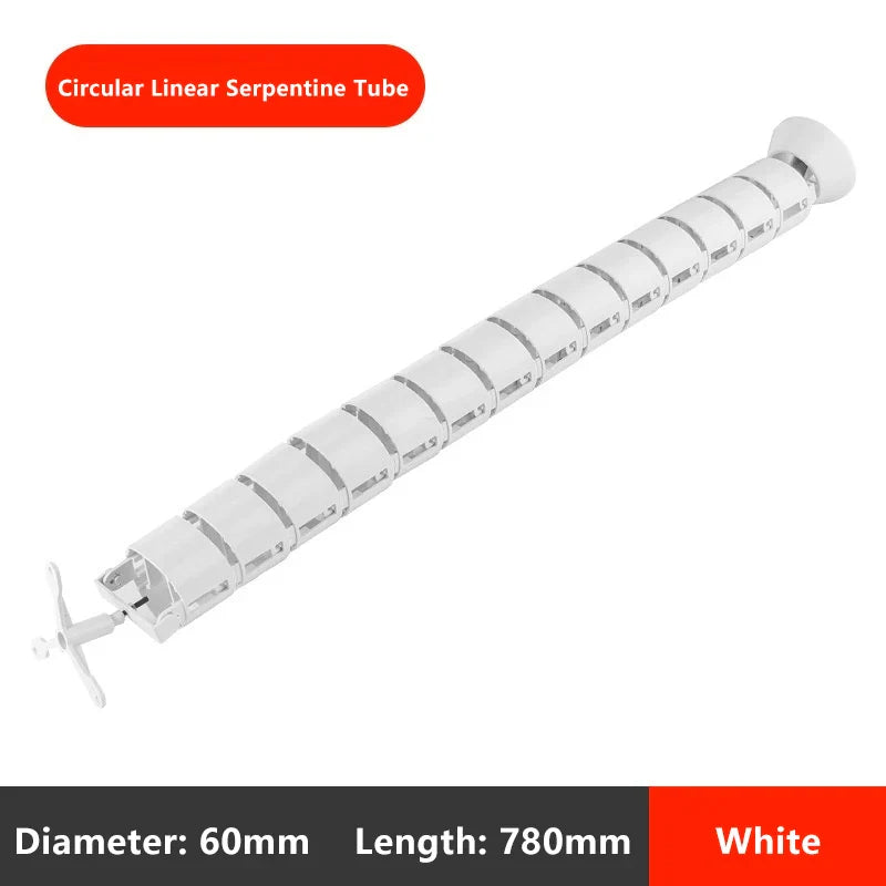 78cm Wire Spine Cable Sleeve – Under Desk Cord Organizer