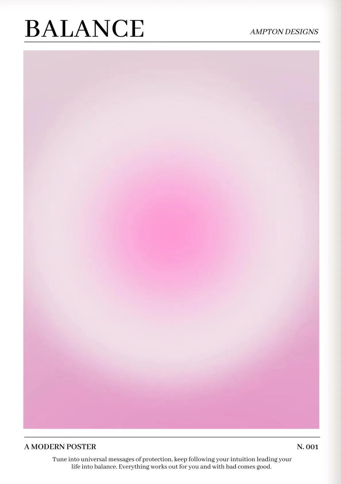 Pink Aura Butterfly Affirmation Canvas Wall Art | Bedroom Decor