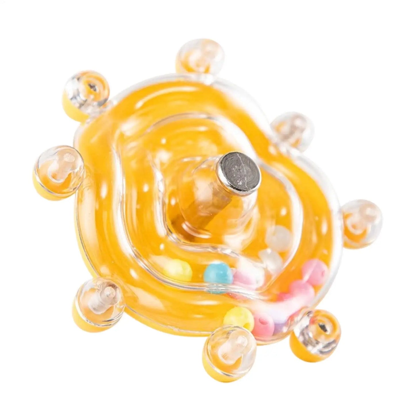 Interactive Rotating Treat Dispenser Bird Toy for Parrots