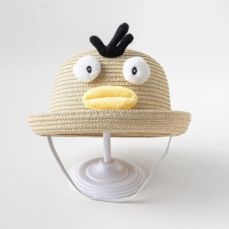 Baby Straw Sun Hat Elastic Chin Strap | Toddler Ages 1–5