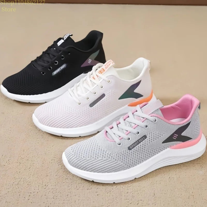Spring and summer women's sneakers have non-slip rubber sole, durable and breathable fabric upper for excellent breathability Peaceful Pleasures Health and Wellness