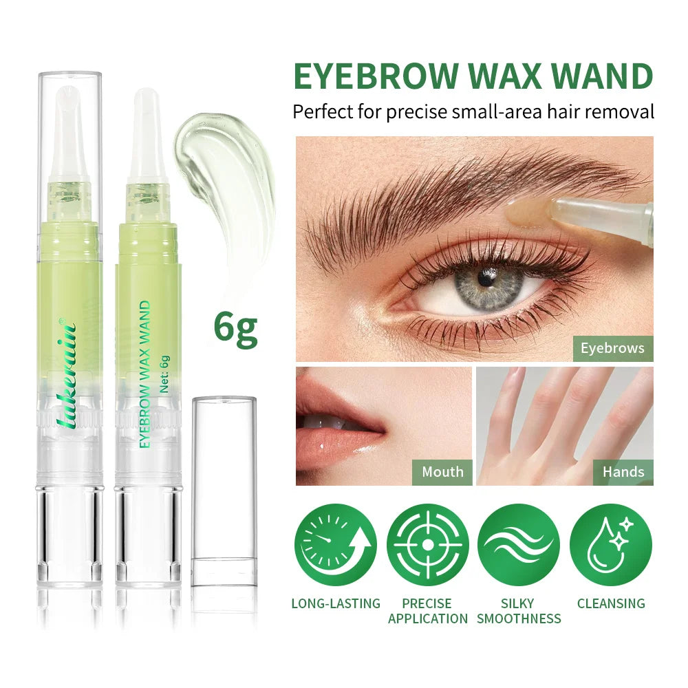 Hair Removal Set Hair & Paper Wax Depilatory Wax Pen for Eyebrow & Facial Hair Gentle Long-Lasting Hair Removal Kit Peaceful Pleasures Health and Wellness