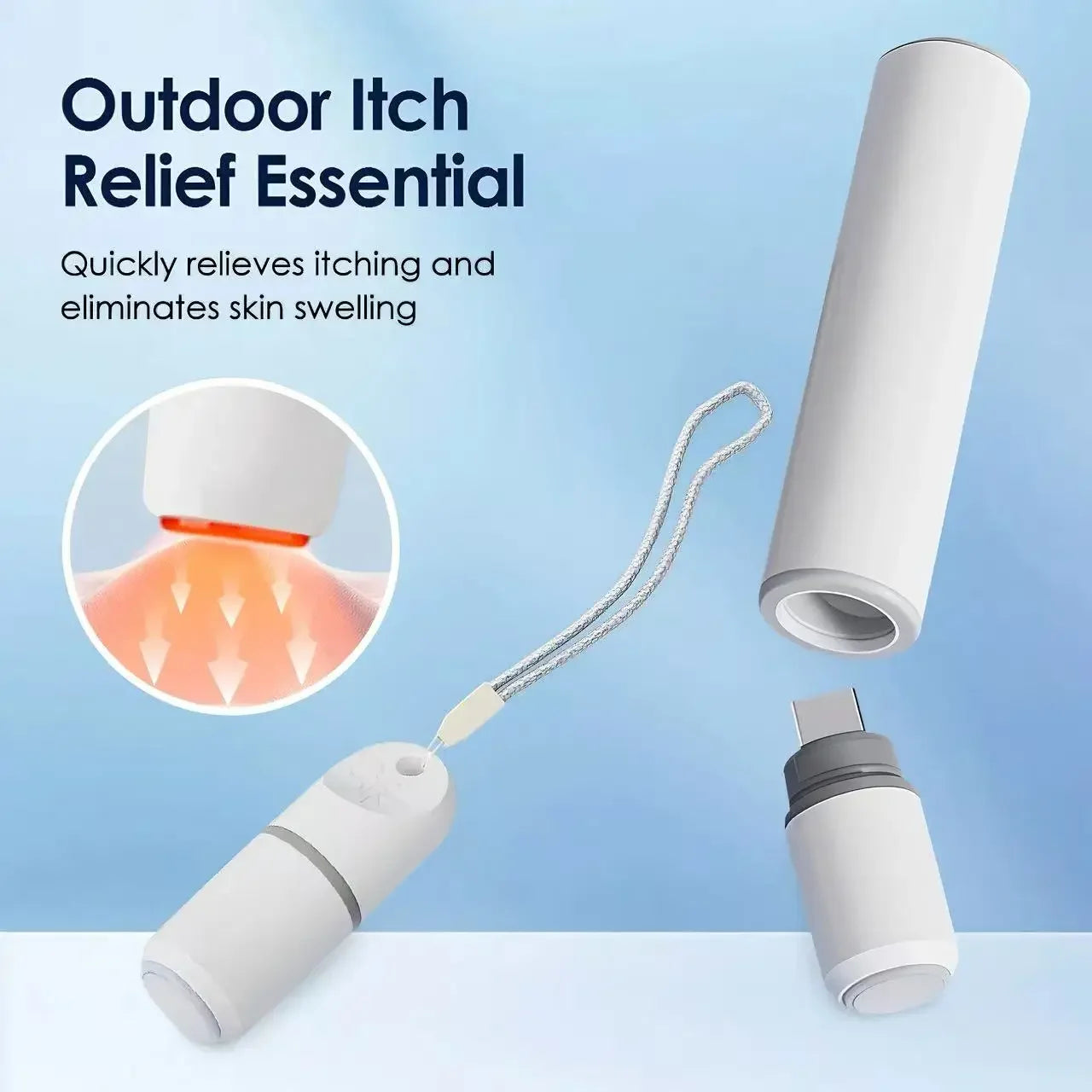 Electric Insect Bite Relief Pen Heat Therapy Itch Relief Device Portable Mosquito Bite Soothing Pen for Kids Adults Outdoor Use Peaceful Pleasures Health and Wellness