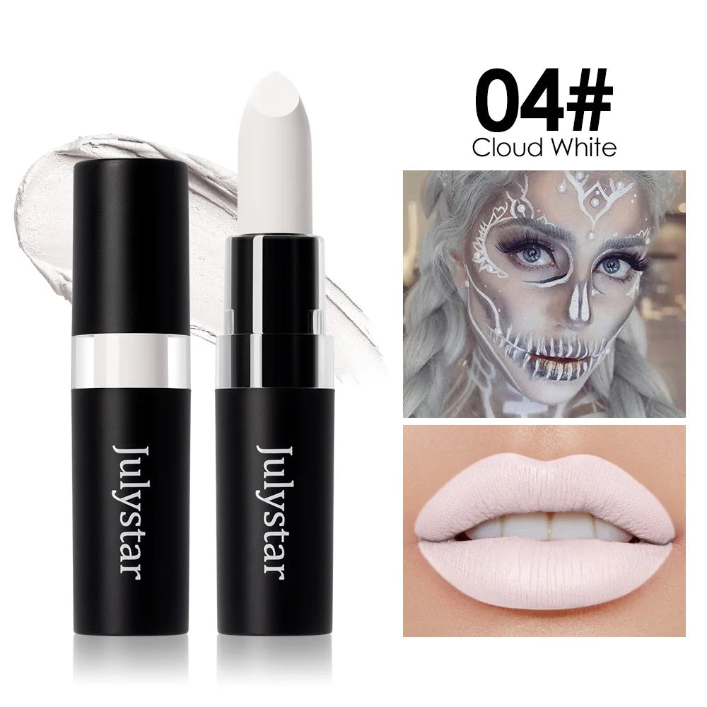12-Color Waterproof Matte Lipstick – Bold Halloween Lip Color