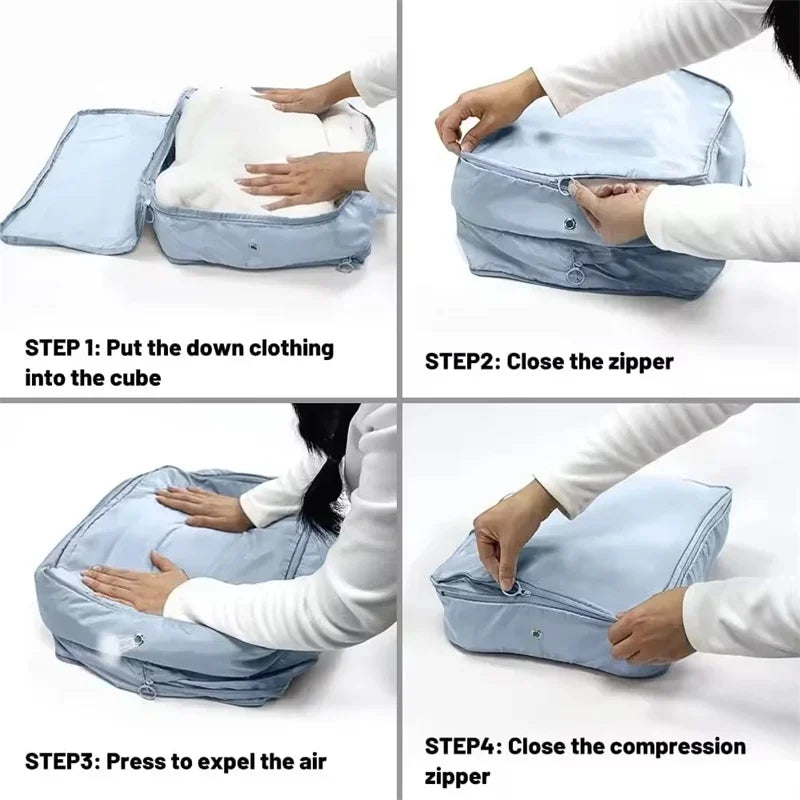 Foldable Compression Packing Bags – Large Capacity, 1–10 Pack