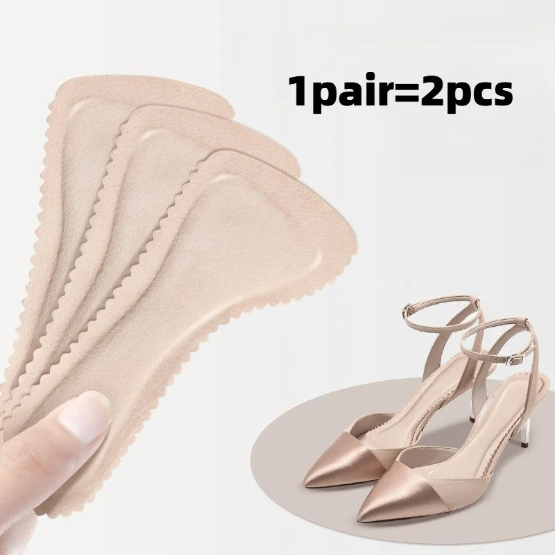 1pair Self-adhesive Sandals Insoles Antislip Sweat-absorbent High Heel Shoes Non-slip Stickers Thick Pads Soft Bottom Cushion Peaceful Pleasures Health and Wellness 1pair skin EU 39-40