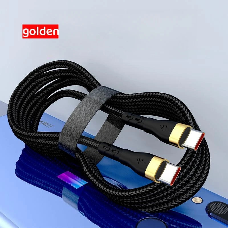 120W USB-C to USB-C Fast Charging Cable | iPhone & Samsung