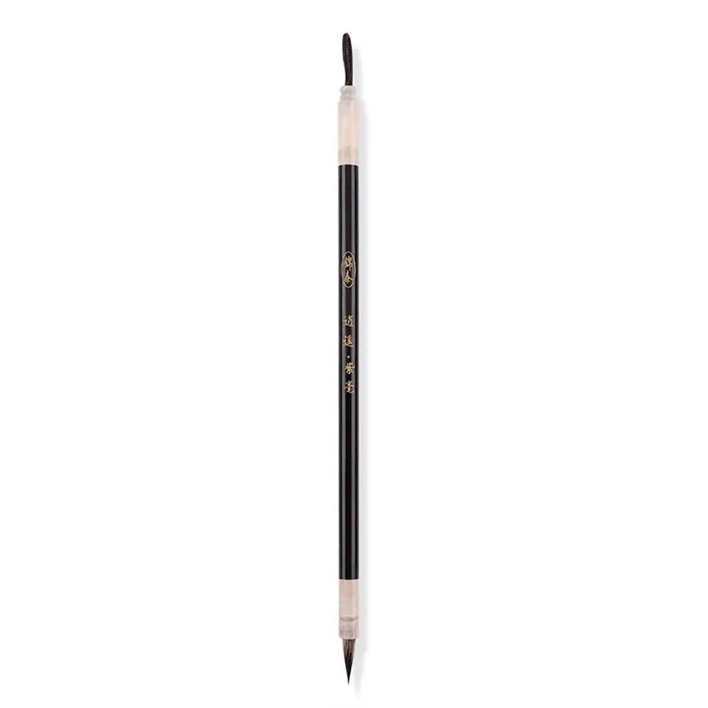 Traditional Chinese Calligraphy Brush Oil Watercolor Oil Painting Scriptures Writing Brush Wood Wolf Hair Art Paint Brush Peaceful Pleasures Health and Wellness 1