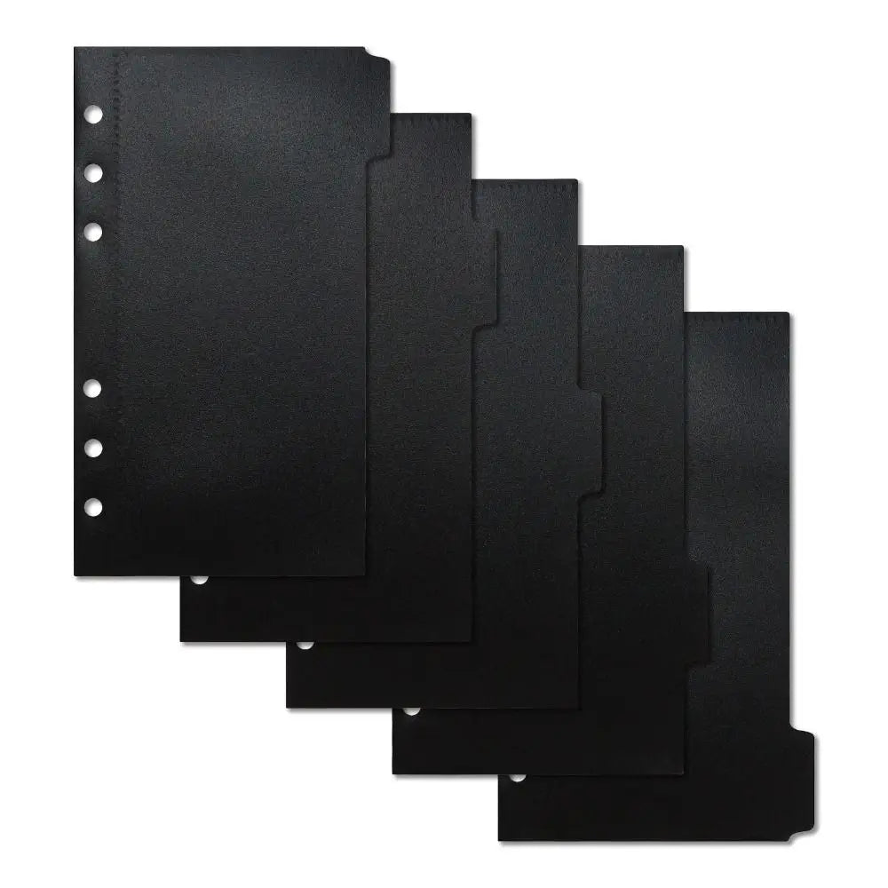 5pcs A6/A7 Binder Folders Inner Page 6 Hole Colorful Idol Photo Card Holder Budget Sheet PP Loose Leaf Inside Paper Peaceful Pleasures Health and Wellness style 13 A6