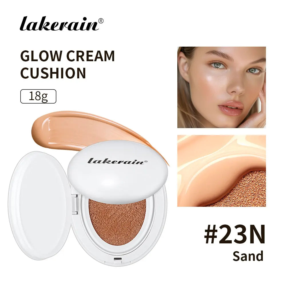 NEW Glow CC Cream Foundation Cushion Waterproof Long-lasting Brighten Foundation Cream Women Base Makeup Face Korean Cosmetics Peaceful Pleasures Health and Wellness 23N