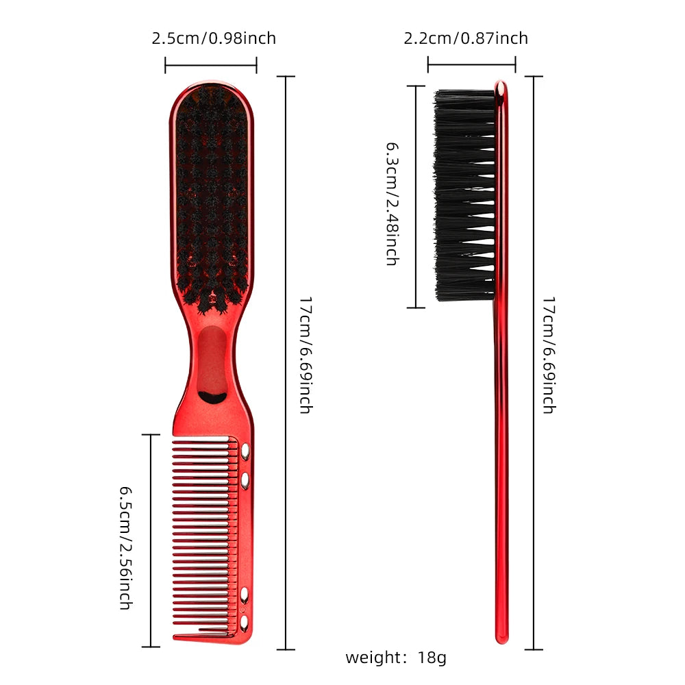 Salon Barber Beard Comb Two-sided Men's Shaving Brush Beard Brushes Salon Hairdressing Hair Styling Tool High-Qualit Peaceful Pleasures Health and Wellness