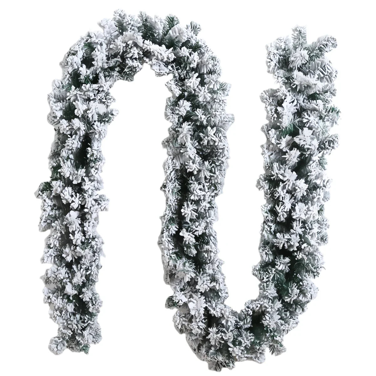 Artificial Christmas Garland 270cm 8.8ft – Flexible PVC Greenery