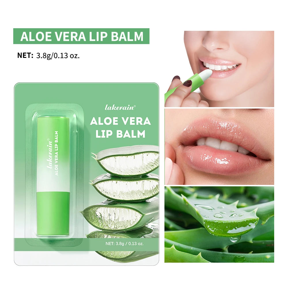 Lip Aloe Balm Nourishing, Refreshing, Hydrating and Moisturizing Preventing Cracking and Repairing Lips Gentle Non Irritating Peaceful Pleasures Health and Wellness