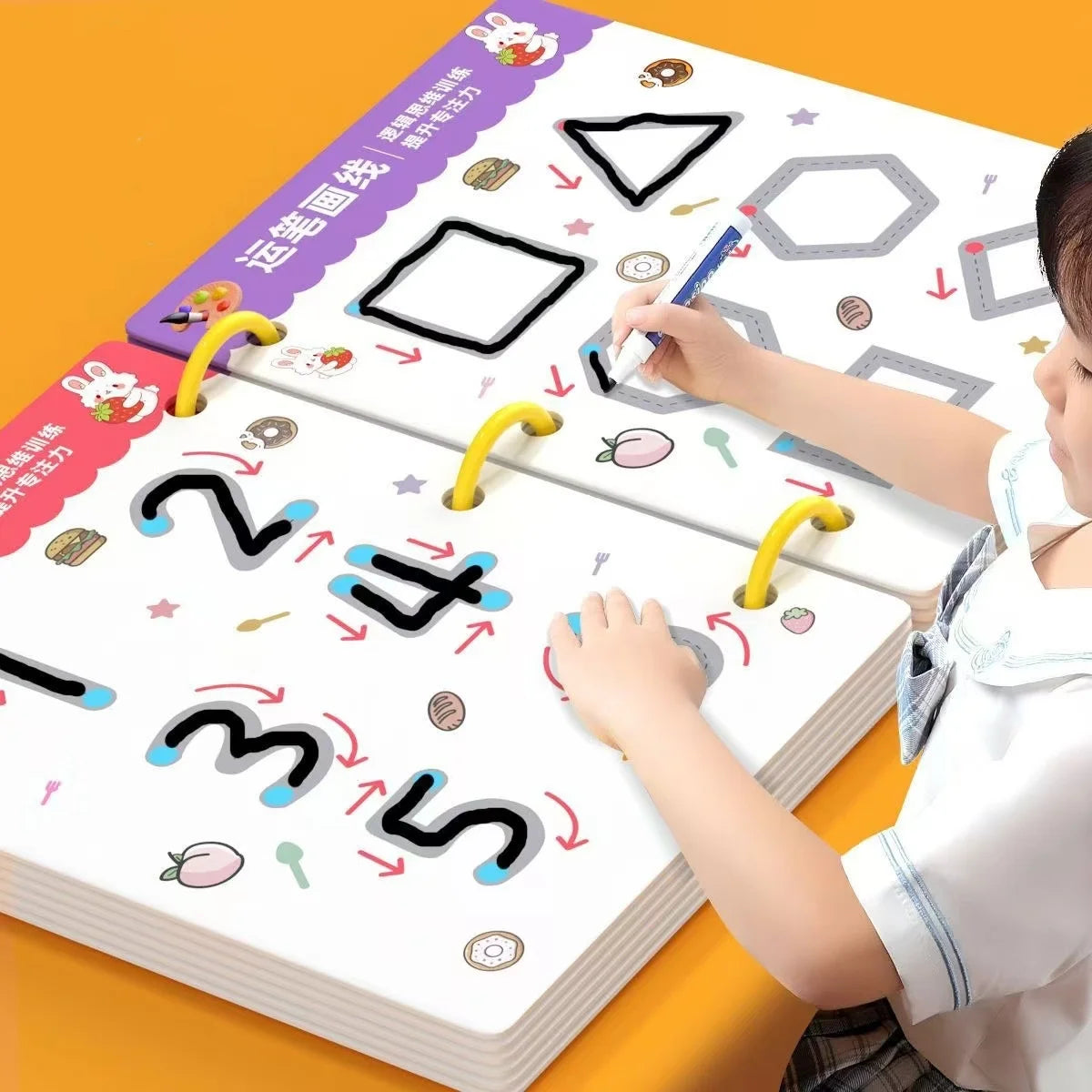 Toddler Pen Control Training Workbook Baby Magical Tracing Practice
