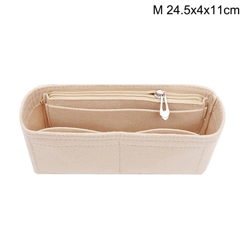 Felt Insert Bag Organizer – Handbag Liner & Makeup Organizer