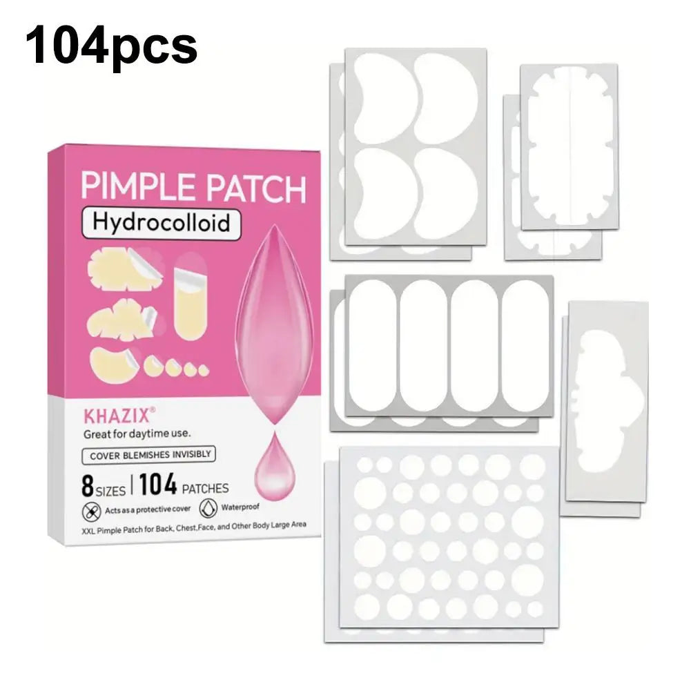 Large Hydrocolloid Pimple Patches Bulk – 9 Styles Face & Body