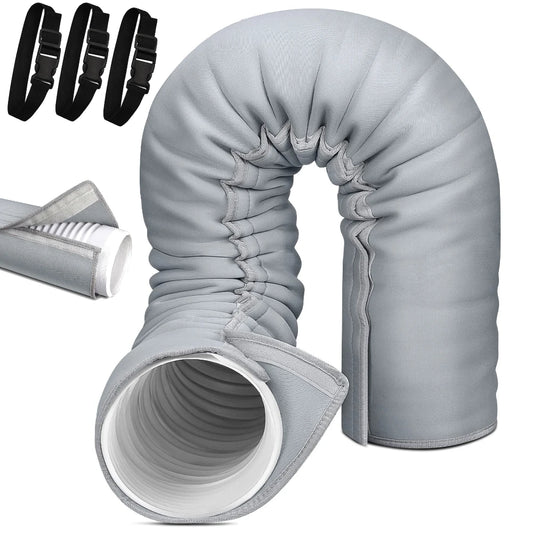 Portable AC Hose Insulation Sleeve | Exhaust Duct Cover Wrap AC Hose Insulation Peaceful Pleasures Health and Wellness