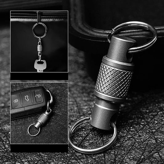 360° Quick-Release Aluminum Keychain Clip | Bag Organizer Rotating Keychain Clip Oasis Select